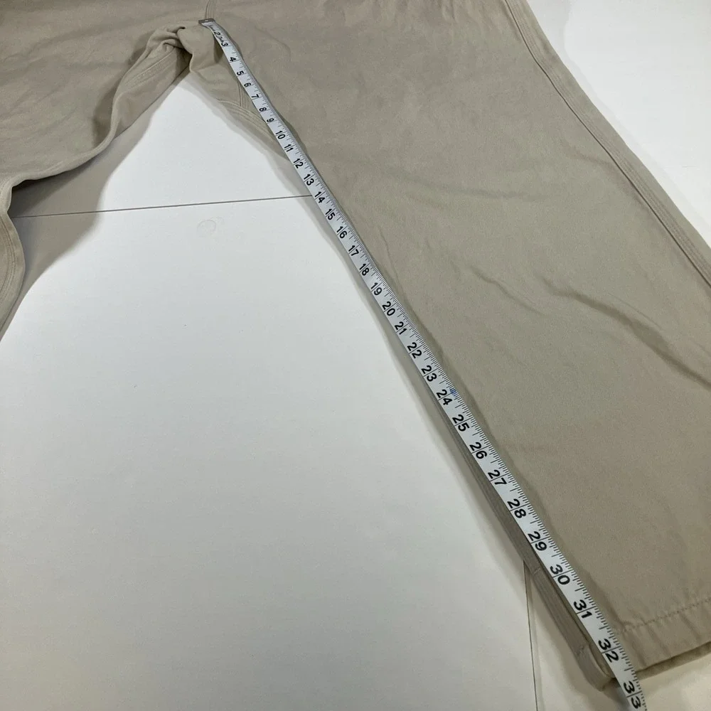 Mountain Khakis Chino Pants Mens 42x33 Khaki Relaxed Fit Twill (Tag 42x34)